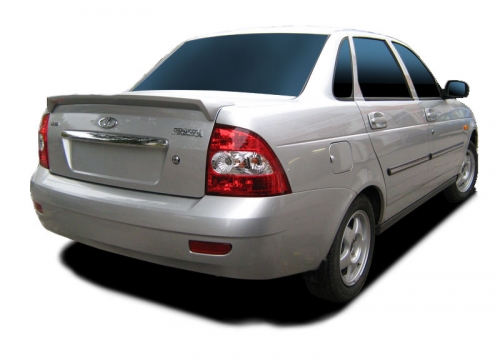 Лип-спойлер Приора на угол багажника Кураж тюнинг