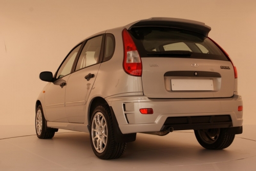 Накладка на задний бампер Калина Runi