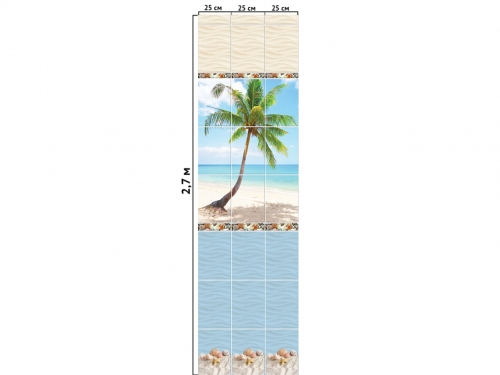 Панель ПВХ Novita Романтика/Тропики (узор 2)