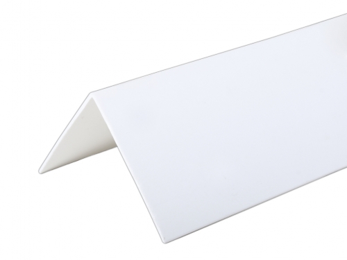 Уголок ПВХ белый пластиковый жесткий для откосов 2,7 м