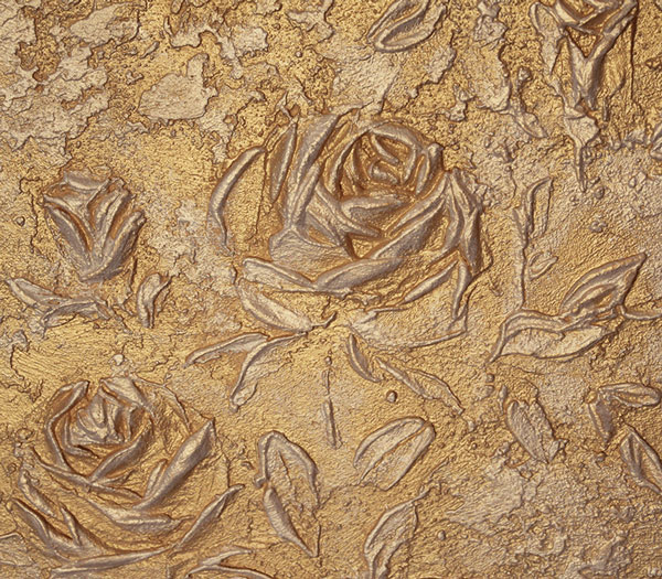 Пример нанесения фактурной штукатурки в интерьере