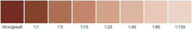Растяжка коричневого колера для водно-дисперсионных красок