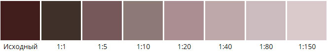 Растяжка темно-коричневого колера для водно-дисперсионных красок
