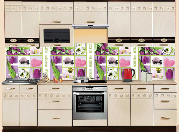 Фартук МДФ F 08 в интерьере