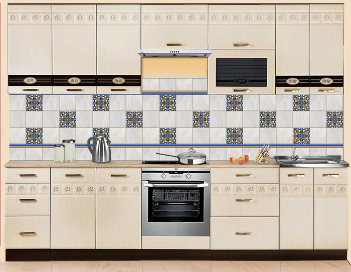 Фартук МДФ Мозаика цветная 2 в интерьере