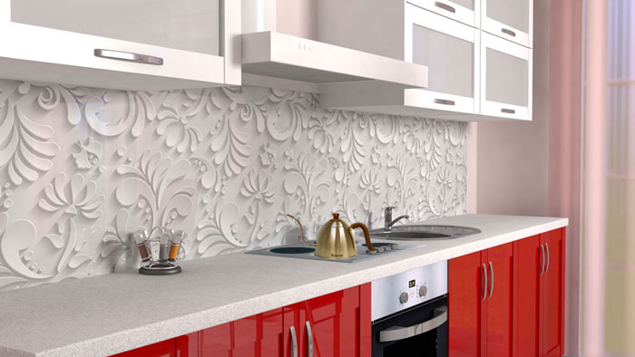 Фартук МДФ SP 077 в интерьере