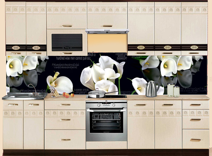 Фартук МДФ SP 86 с каллами в интерьере