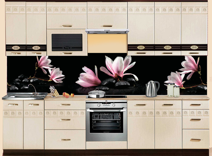 Фартук МДФ SP 130 с магнолиями