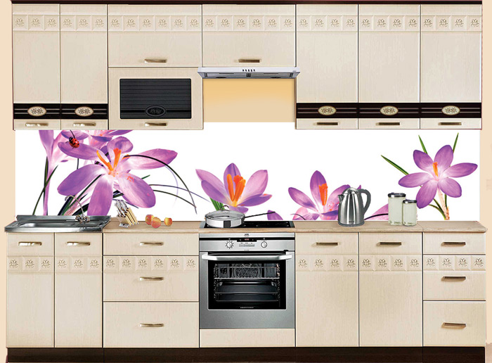 Фартук МДФ SP 134 с крокусами