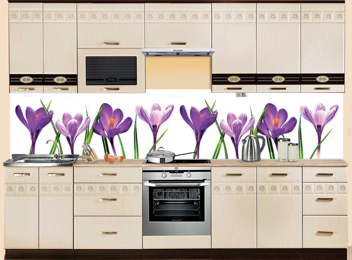 Фартук МДФ SP 135 с крокусами