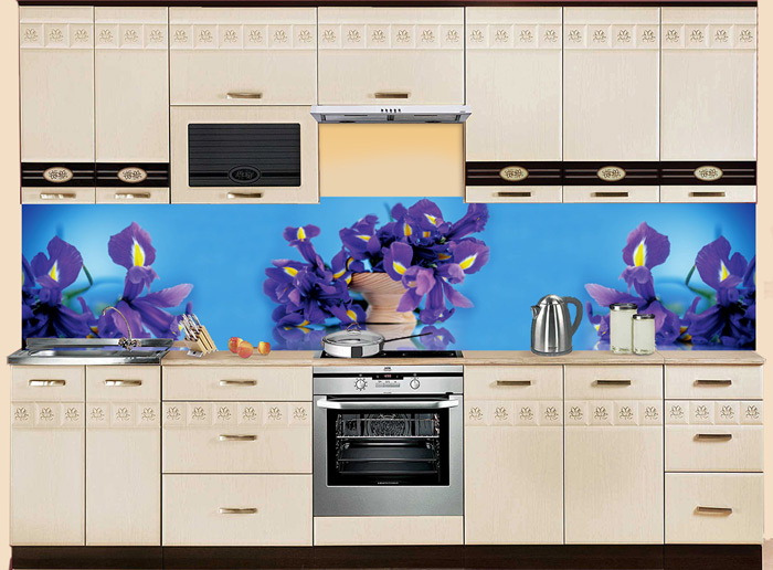 Фартук МДФ SP 144 с ирисами