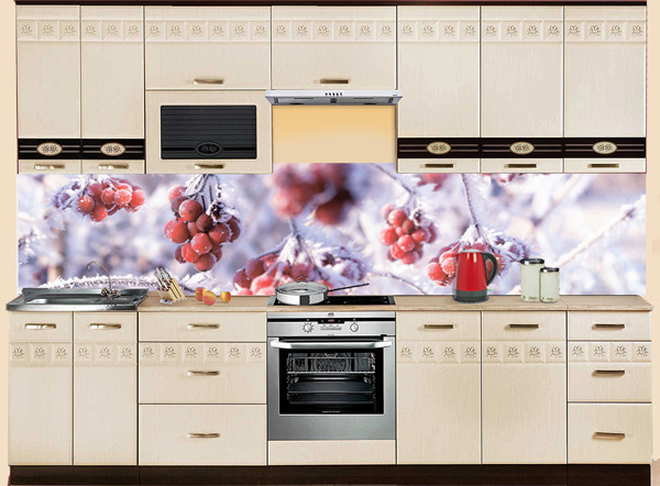 Фартук МДФ SP 169 с рябиной в интерьере