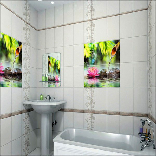 Панели ПВХ Юник Гармония Родник в интерьере