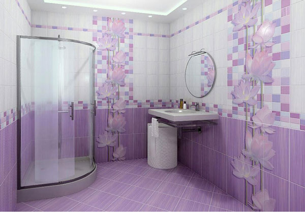 Панели ПВХ Юник Лотос в интерьере