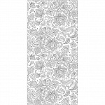 Панель ПВХ Орнамент серебро