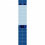 Панель ПВХ Unique Капли росы синий (рисунок)