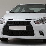 Бампер передний Hyundai Solaris Lexus Style