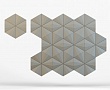 Панель 3D гипсовая Гексагон техно шестигранник
