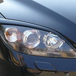 Реснички на фары Mazda 3 Hatchback длинные