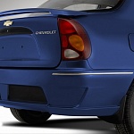 Накладка на задний бампер Chevrolet Lanos 