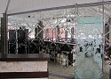 Плитка зеркальная квадратная серебряная