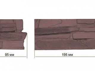 Декоративное окончание Ущелье 34-52 (195 мм)