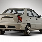 Бампер задний для Chevrolet Lanos