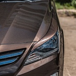 Реснички на фары Hyundai Solaris рестайлинг