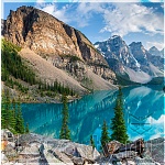 Защитное стекло Озеро в горах для кухни