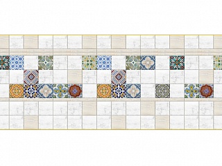 Фартук МДФ Мозаика Цветная 1