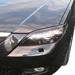 Реснички на фары Mazda 3 седан длинные