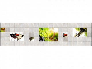 Фартук МДФ Кафель Вино