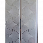 Двухсекционная панель с хромированной полосой Н1-24 Грей