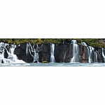 Фартук для кухни Водопад в горах (3D фотопечать)