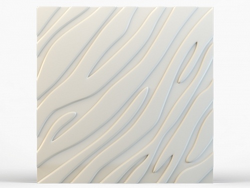 Панель 3D гипсовая Золотая зебра