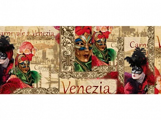 Фартук МДФ Карнавал с тиснением под дерево