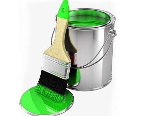 Дорожная краска зелёная