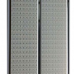 Двухсекционная панель с хромированной полосой Н1-15 Штрих серый