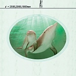 Потолочная панель ПВХ Novita Зеленый океан