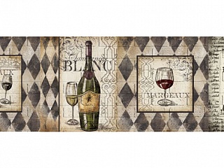 Фартук МДФ Белое вино с тиснением под кирпич
