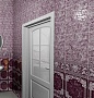 Панель ПВХ с фризом Лев-102Н гранат