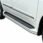 Защита порогов 42,4 мм (аналог Lexus LX570) Land Cruiser "12