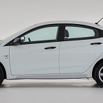Накладка на порог левая Hyundai Solaris