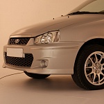 Накладка на передний бампер Калина Runi