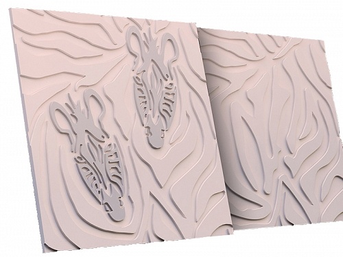 Панель 3D гипсовая Золотые джунгли