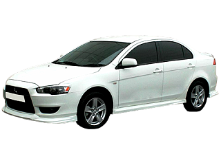 Пороги для Mitsubishi Lancer 10 GT Тюнинг Митсубиси Х, покраска установка, фото.