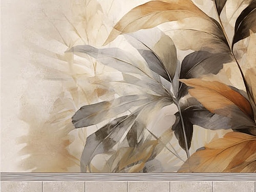 Панель ПВХ Панда Соната (узор Листья) из 6-ти штук