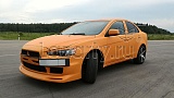 Бампер передний для Mitsubishi Lancer X GT Тюнинг Митсубиси Х, покраска установка, фото.