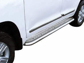 Пороги с площадкой 60,3 мм Land Cruiser "15