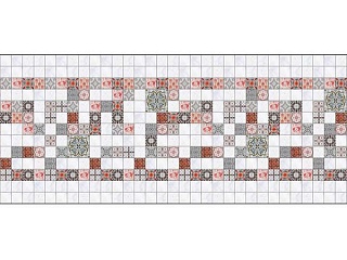 Фартук МДФ Мозаика Розовая 2